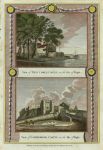 Isle Of Wight, West Cowes Castle & Carisbrook Castle, 1784
