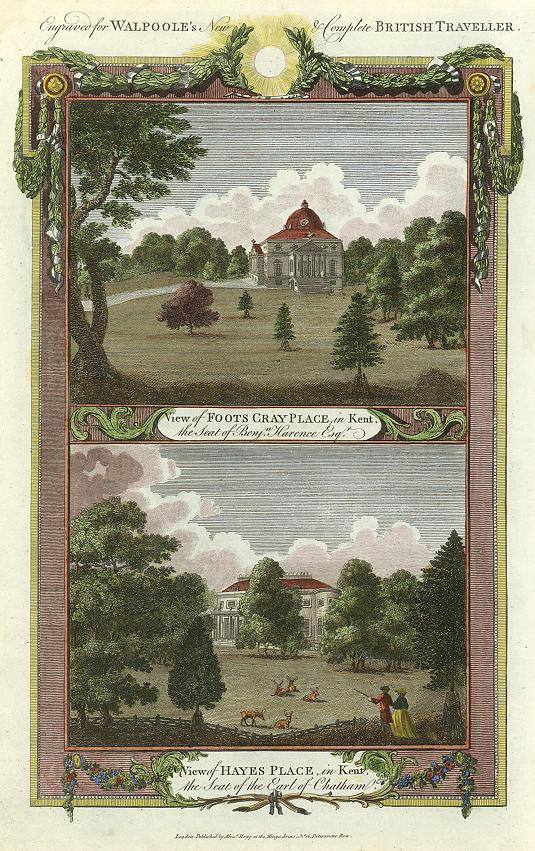 Kent, Foots Cray Place & Hayes Place, 1784