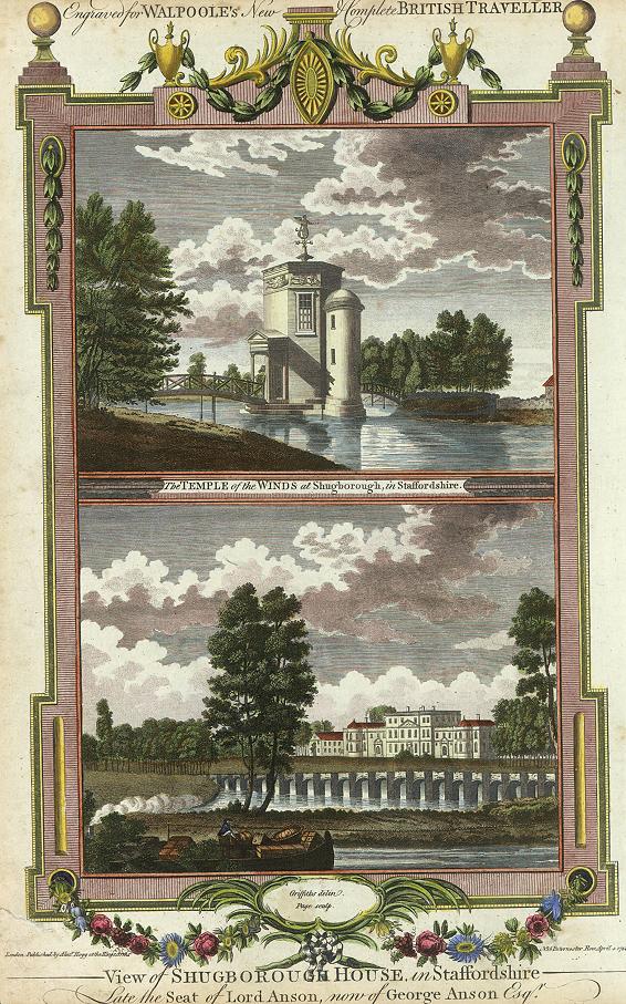 Staffordshire, Shugborough - House & Temple of the Winds, 1784