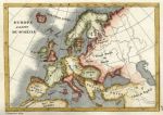 Europe at the end of the 9th Century, 1830