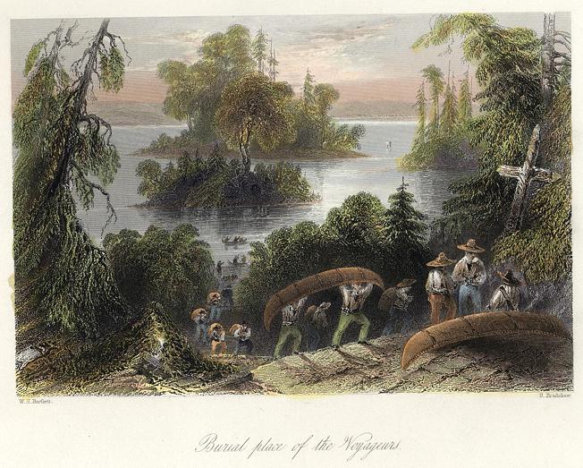Canada, Burial Place of the Voyageurs, 1841