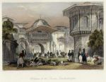 Turkey, Constantinople, Entrance to the Divan, 1838
