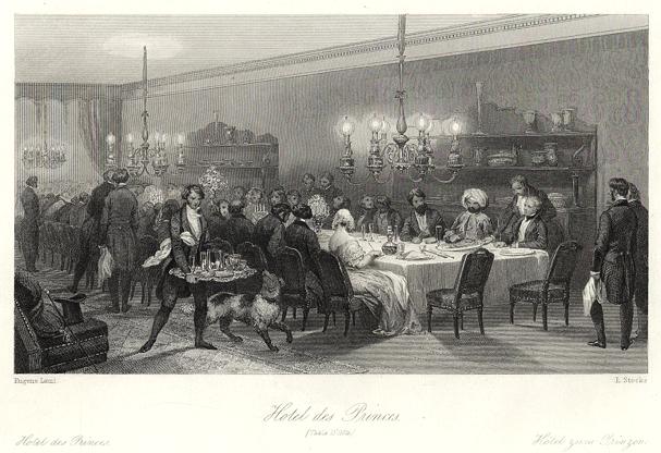 Hotel des Princes, Paris, 1844