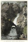 Cornwall, waterfall at Boscastle, 1832
