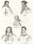 Portraits - Captain Cook, Chaucer, Calvin, Cromwell & Crichton, 1811