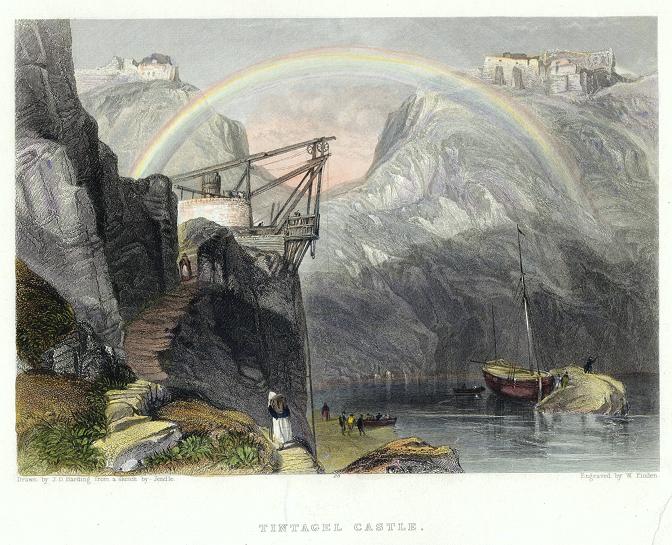 Cornwall, Tintagel Castle, 1841