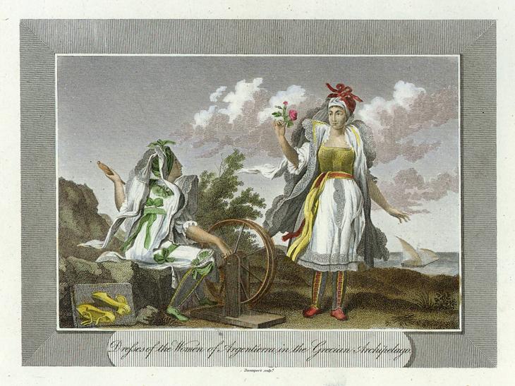 Greece, women of Argentiera, 1805