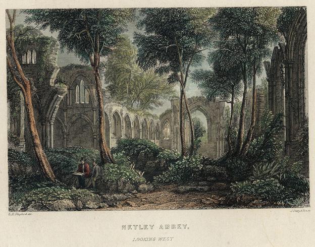 Hampshire, Netley Abbey, 1839
