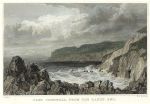 Cornwall, Cape Cornwall from Lands End, 1832