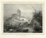 Scotland, Smallholm Tower, 1827