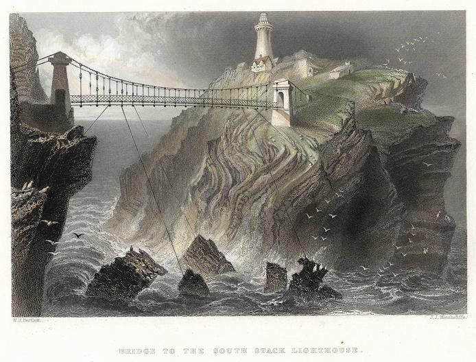 Wales, Anglesea, South Stack Lighthouse, 1841
