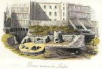 London, Roman Remains near Billingsgate Market, 1843