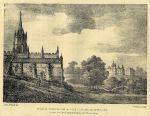 Shropshire, Tong Church & Castle, 1824