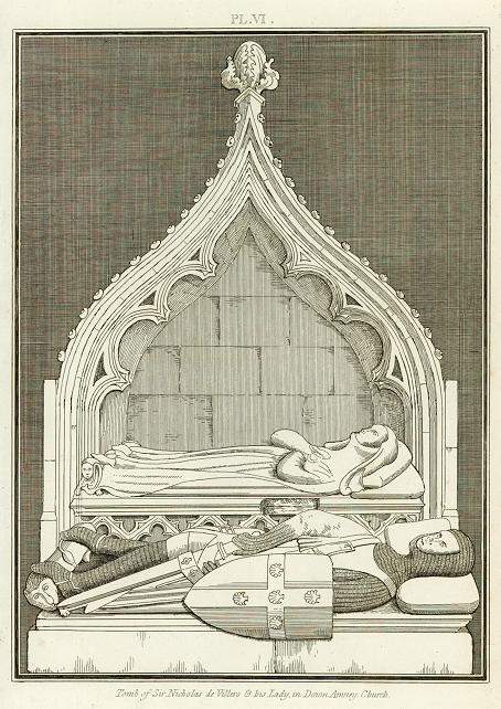 Gloucestershire, tomb in Down Ampney Church, 1803