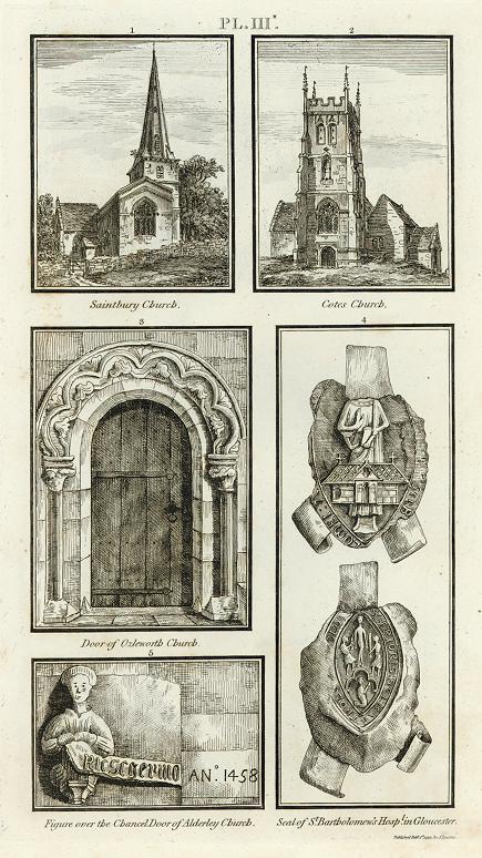 Gloucestershire, various antiquities, 1803
