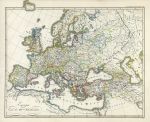 Europe, at the end of the 14th Century, 1846