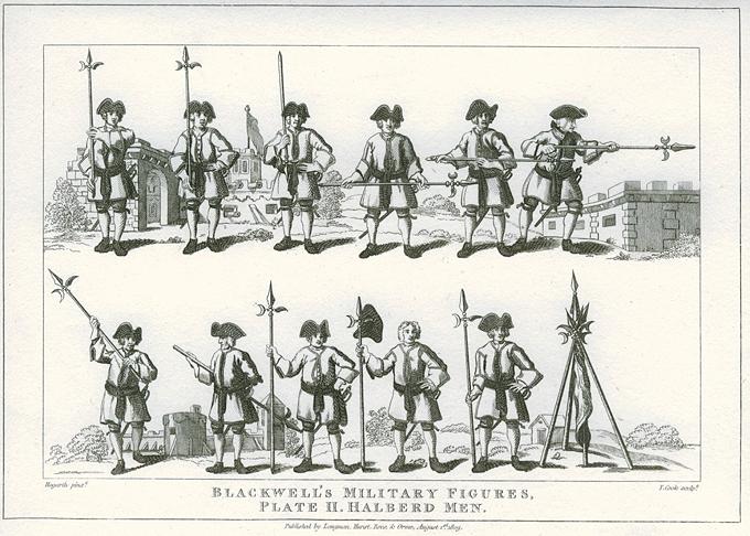 Blackwell's Military Figures, Hogarth, 1810