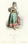 Spain, Woman of Salamanca in 1798, 1875