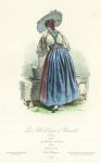 Switzerland, Young Girl of Unterwald in 1825, 1875