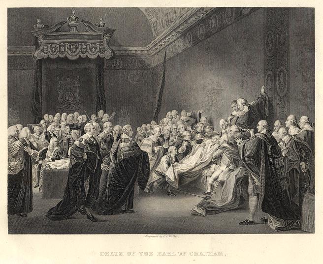 Death of the Earl of Chatham in 1778, published 1860