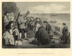 Embarkation of the Pilgrim Fathers, published 1860