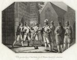 Guy Fawkes arrested in London, published 1802