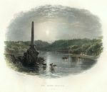 Ireland, Boyne Obelisk (Louth), 1841