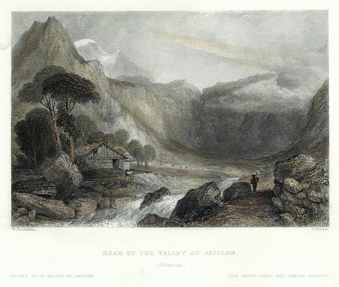 Italy, Head of Valley of Jaillon (Piedmont), 1836
