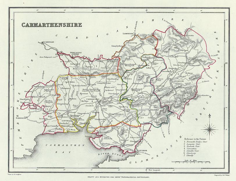 Wales, Carmarthenshire, 1848