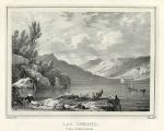 Scotland, Loch Lomond & Rob Roy's cave, 1827