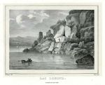 Scotland, Loch Lomond, Rob Roy's cave, 1827