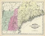 USA, Maine, New Hampshire & Vermont, 1860