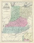 USA, Ohio, Indiana, Kentucky, Tennessee, 1860
