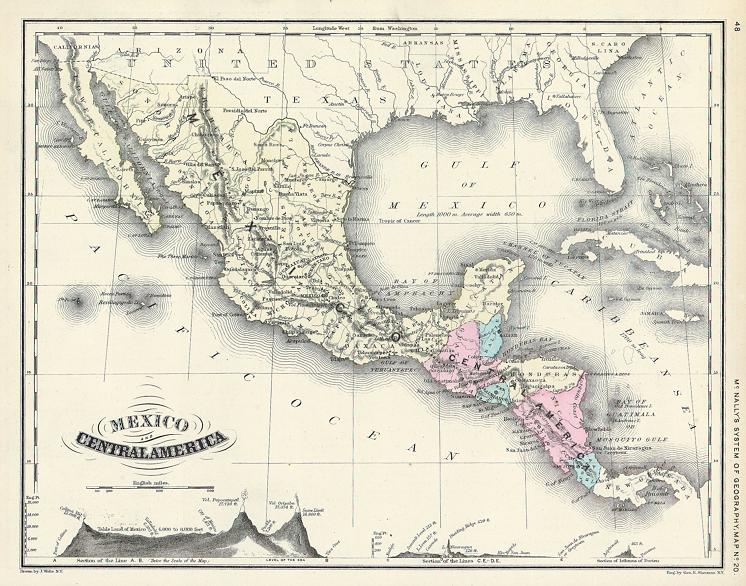 Mexico & Central America, 1860