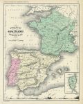 France, Spain & Portugal, 1860
