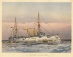 HMS Magicienne, by W Fred Mitchell, 1892