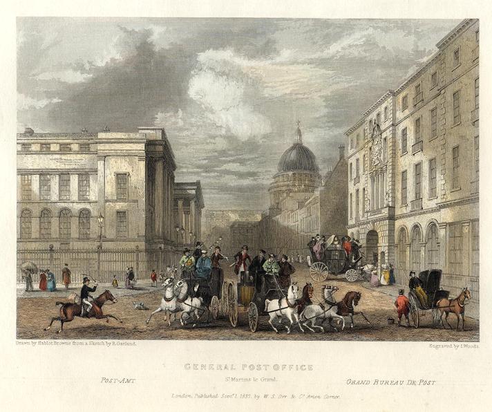London, General Post Office, 1837
