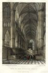 London, Westminster Abbey interior, 1837