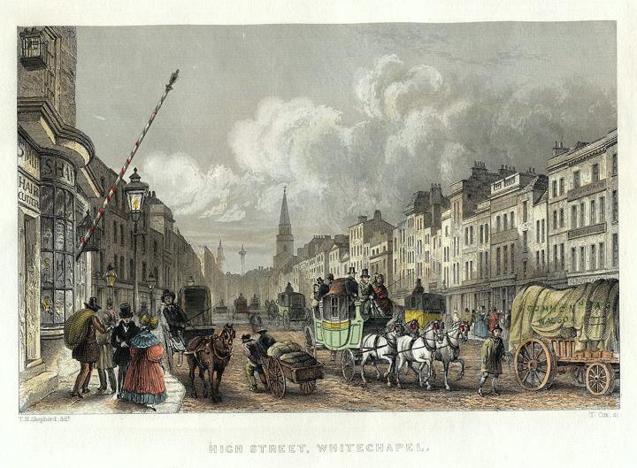 London, Whitechapel High Street, 1837