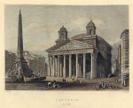Italy, Pantheon at Rome, 1850