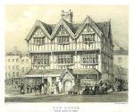 Hereford, Old House on Butcher Row, 1840