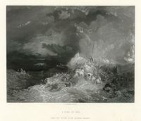 A Fire at Sea, after Turner, 1855