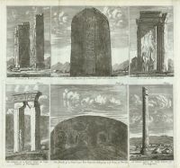 Iran, Persepolis, Portals, Column, Tomb & Cuneiform inscription, 1744