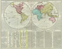 World in Hemispheres, 1830
