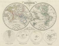 World in Hemispheres, 1835