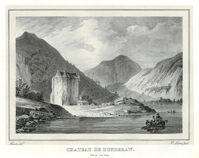 Scotland, Dunderave Castle on Loch Fine, 1827