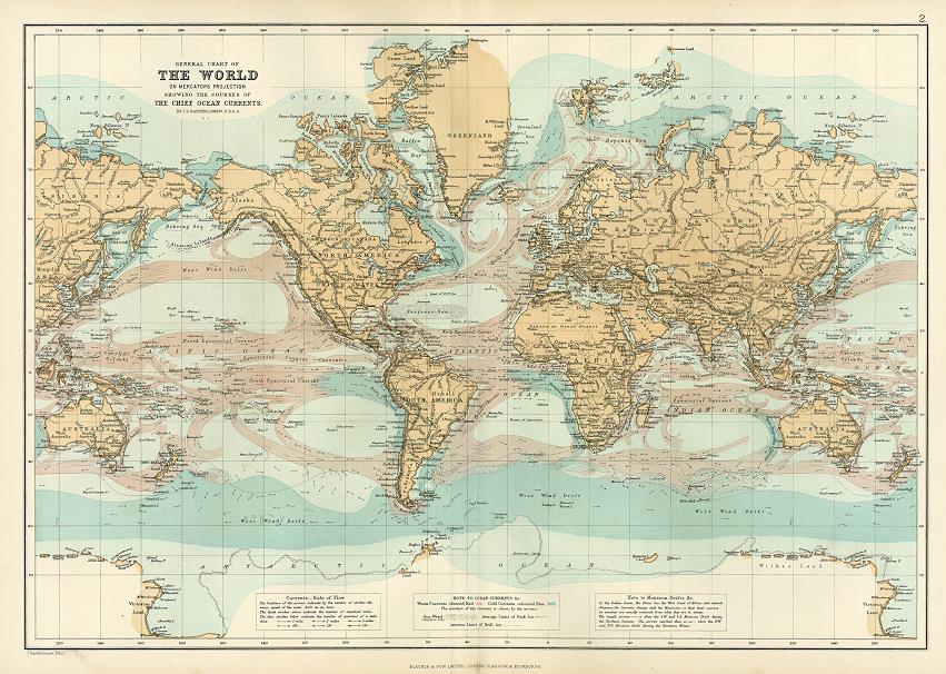 World - Ocean Currents, 1893