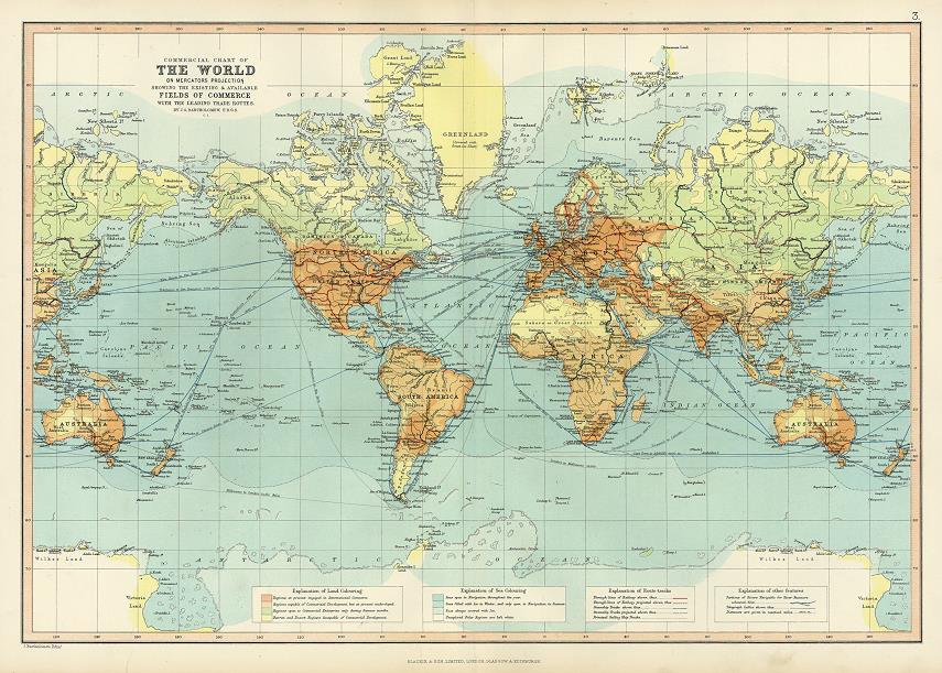 World - Commercial Chart, 1893