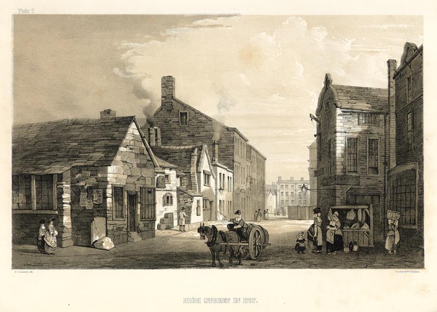 Lancashire, Liverpool, High Street in 1797, 1843