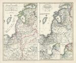 Poland, Prussia, Lithuania, historical map, 1846
